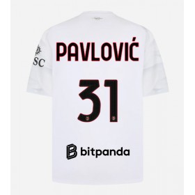 Pánské fotbalový oblečení AC Milan Strahinja Pavlovic #31 Venkovní košile 2026-27 Krátkým Rukávem